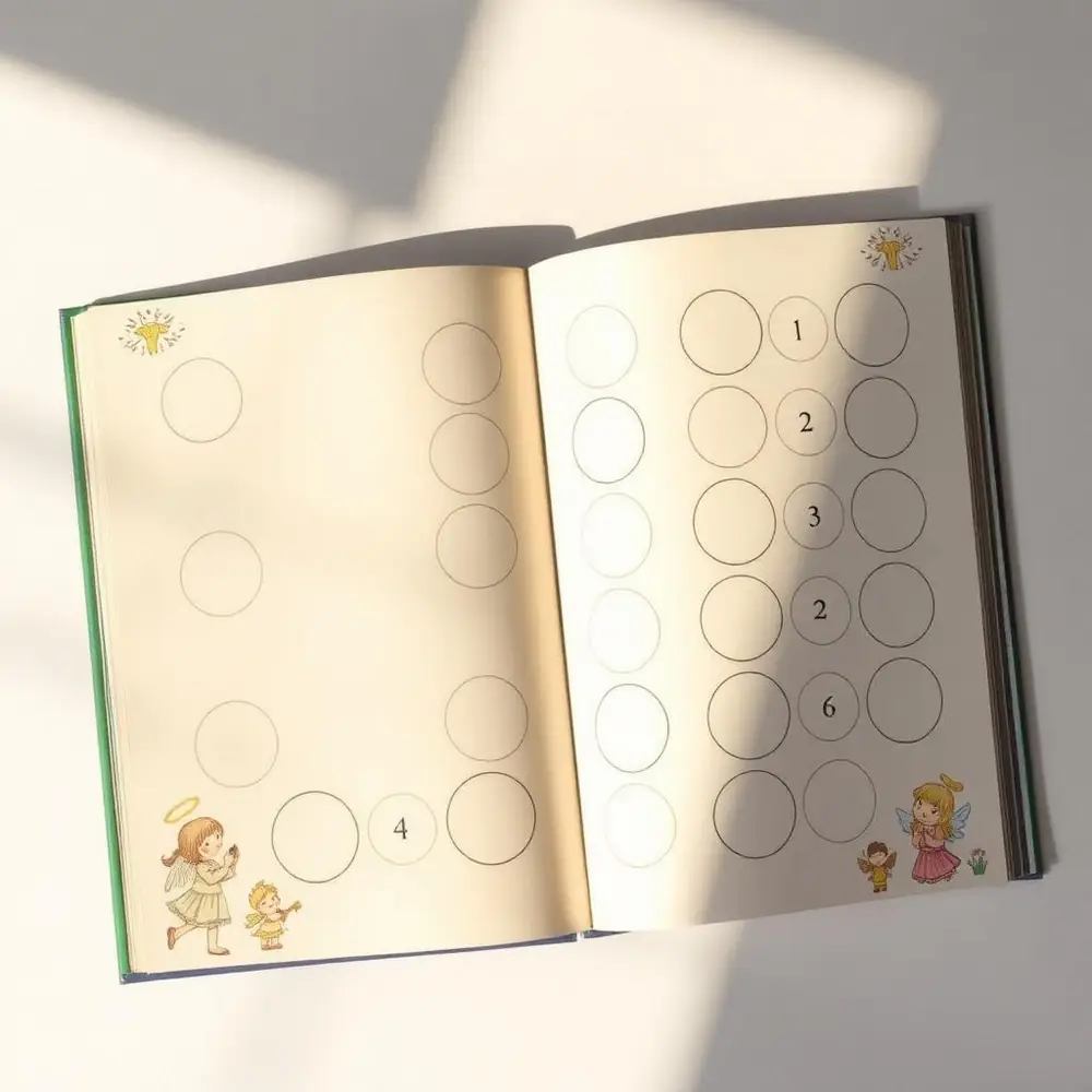 Páginas internas do livro de colorir